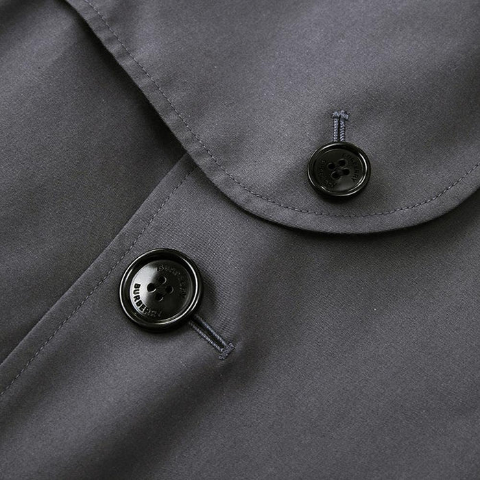BURBERRY Chelsea Heritage Trench Coat Gray Men
