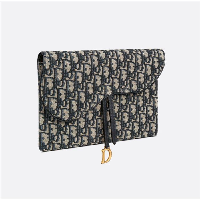 DIOR Saddle Oblique Pouch Clutch Bag S5698CTZQ