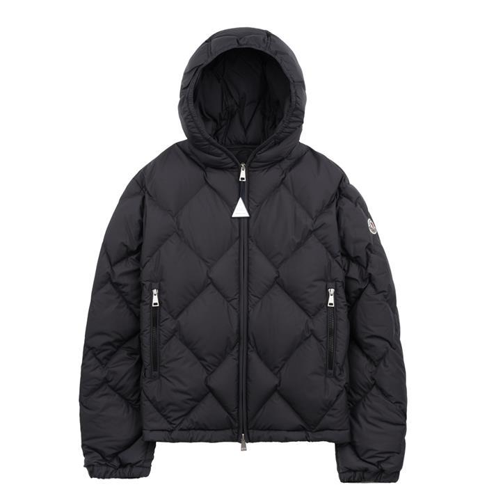 Moncler Black Triangle Quilted Down Jacket