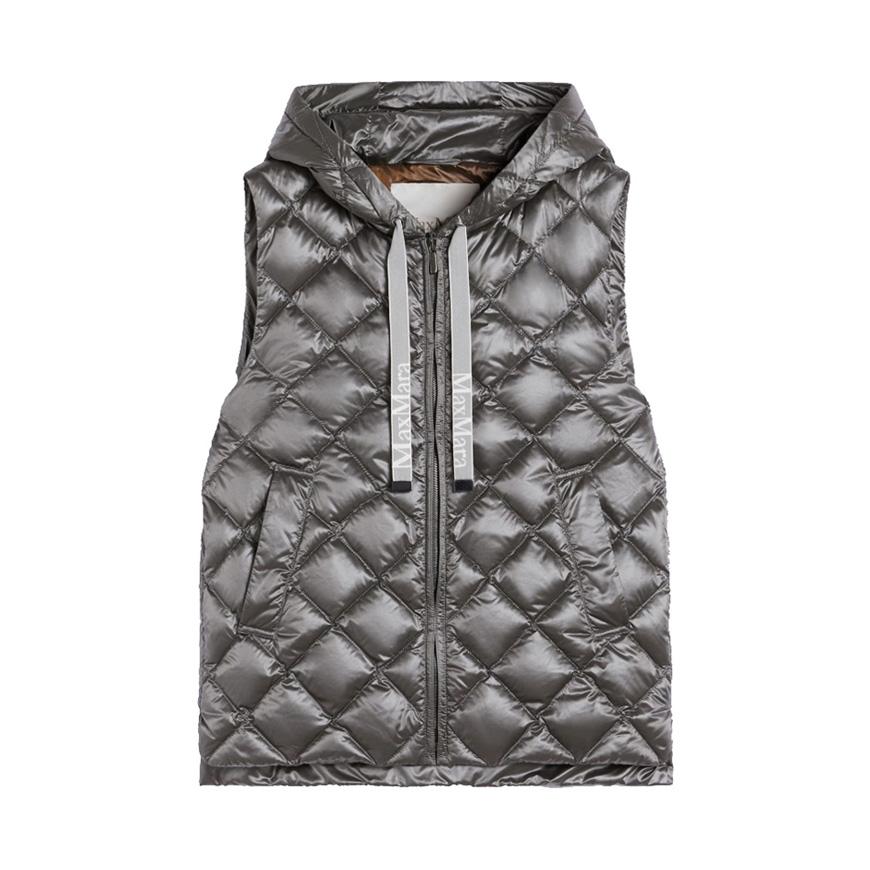 Max Mara Women’s Space Jersey Puffer Vest, Black