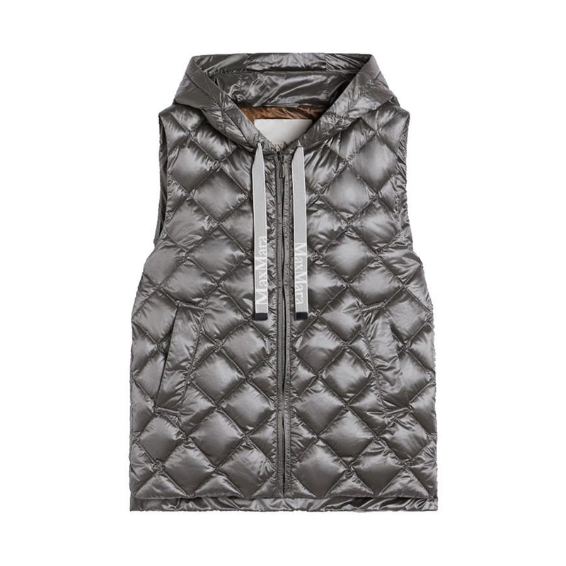 Max Mara Women’s Space Jersey Puffer Vest, Black