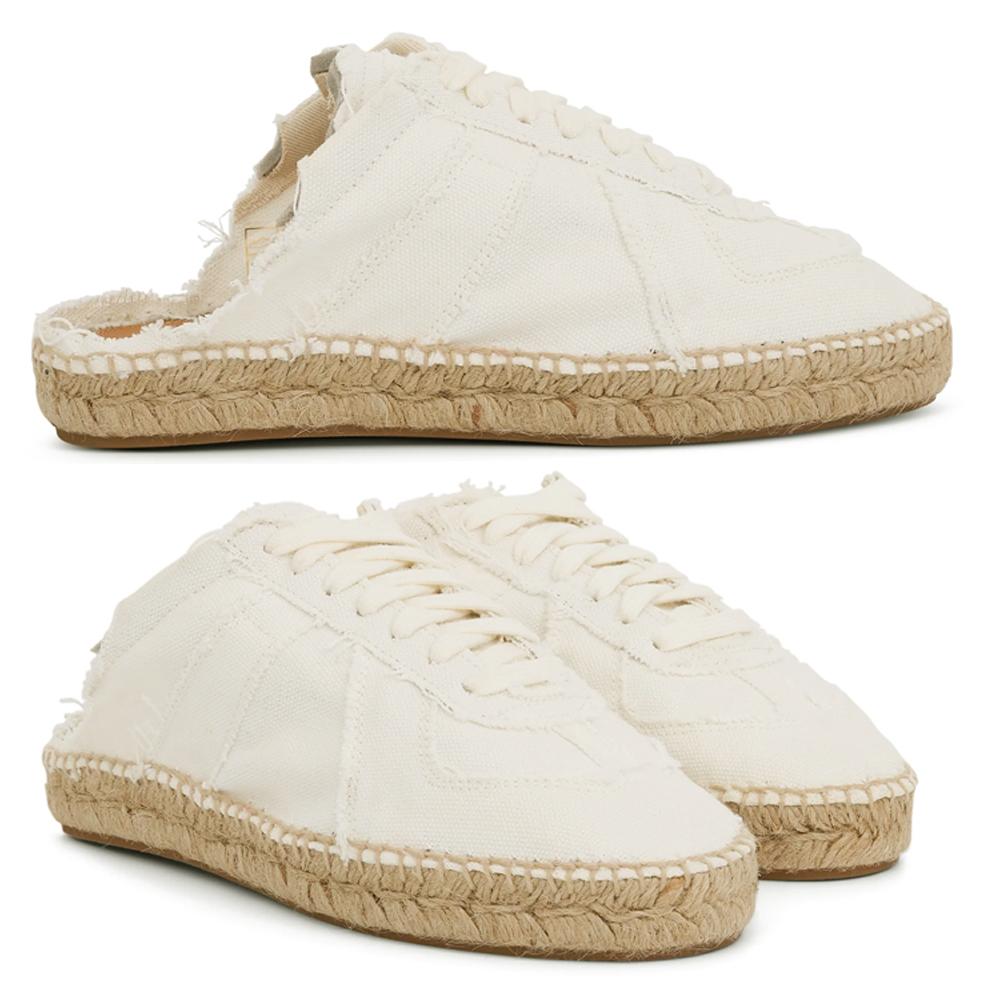 Maison Margiela Replica White Espadrille Low-Top Sneakers Women
