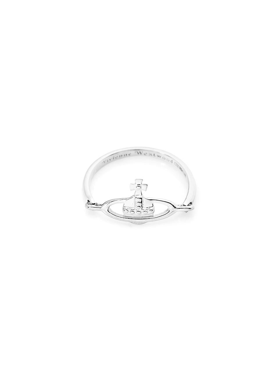 Vivienne Westwood Silver-Tone Orb Logo Women’s Ring