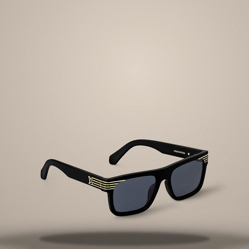 Louis Vuitton Black LV Slide Square Sunglasses Z2910U