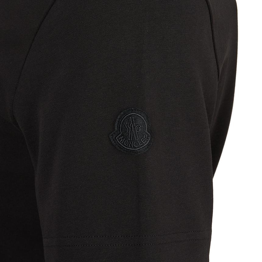 Moncler Men’s Short Sleeve T-Shirt Black Cotton