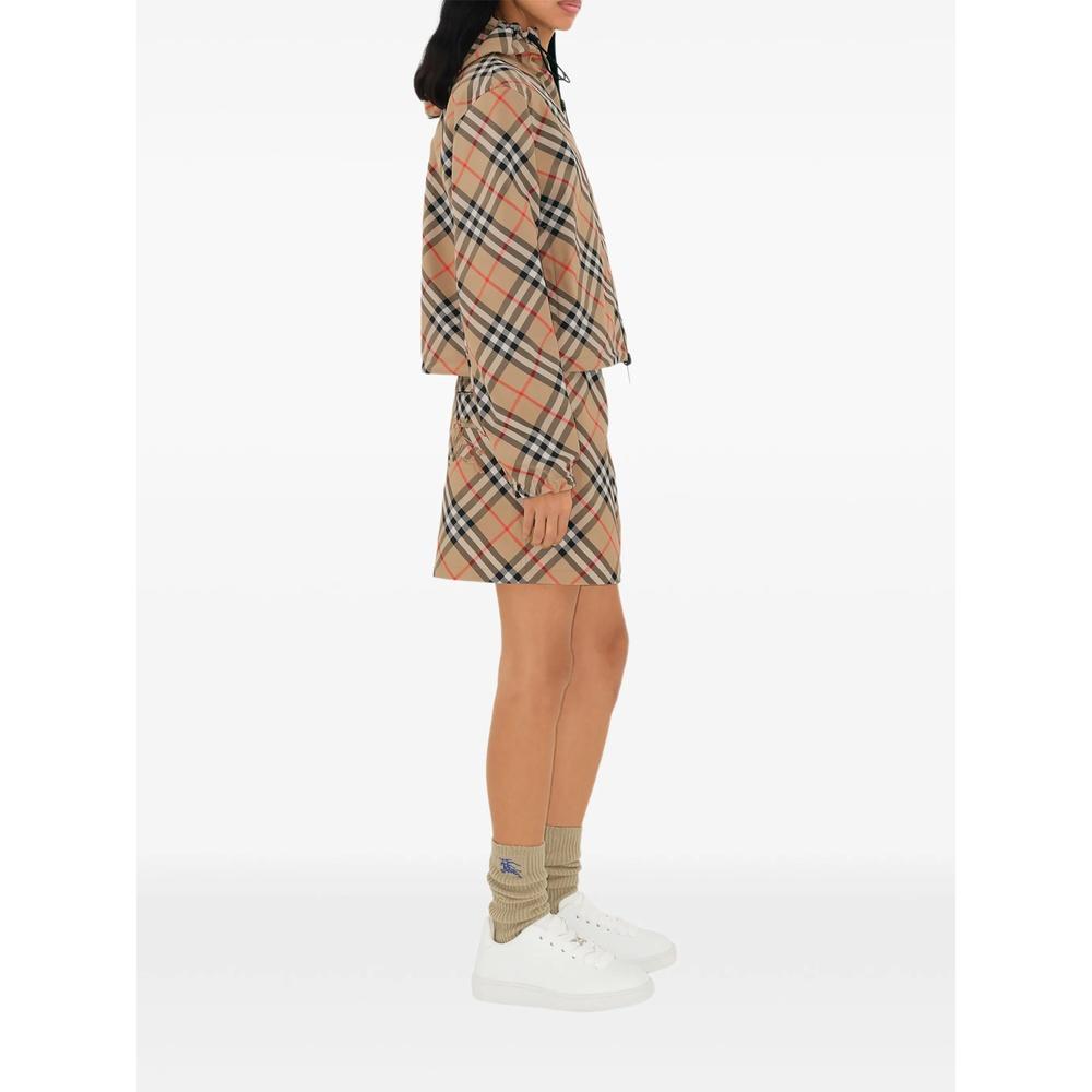 BURBERRY Check Reversible Crop Jacket for Women