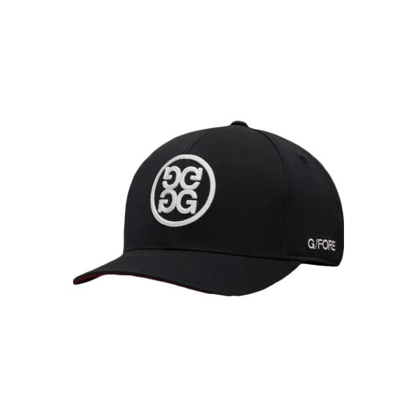 G/FORE Chain Stitch GS Circle Contrast Cap Onyx Snow GMH000133 OSNO