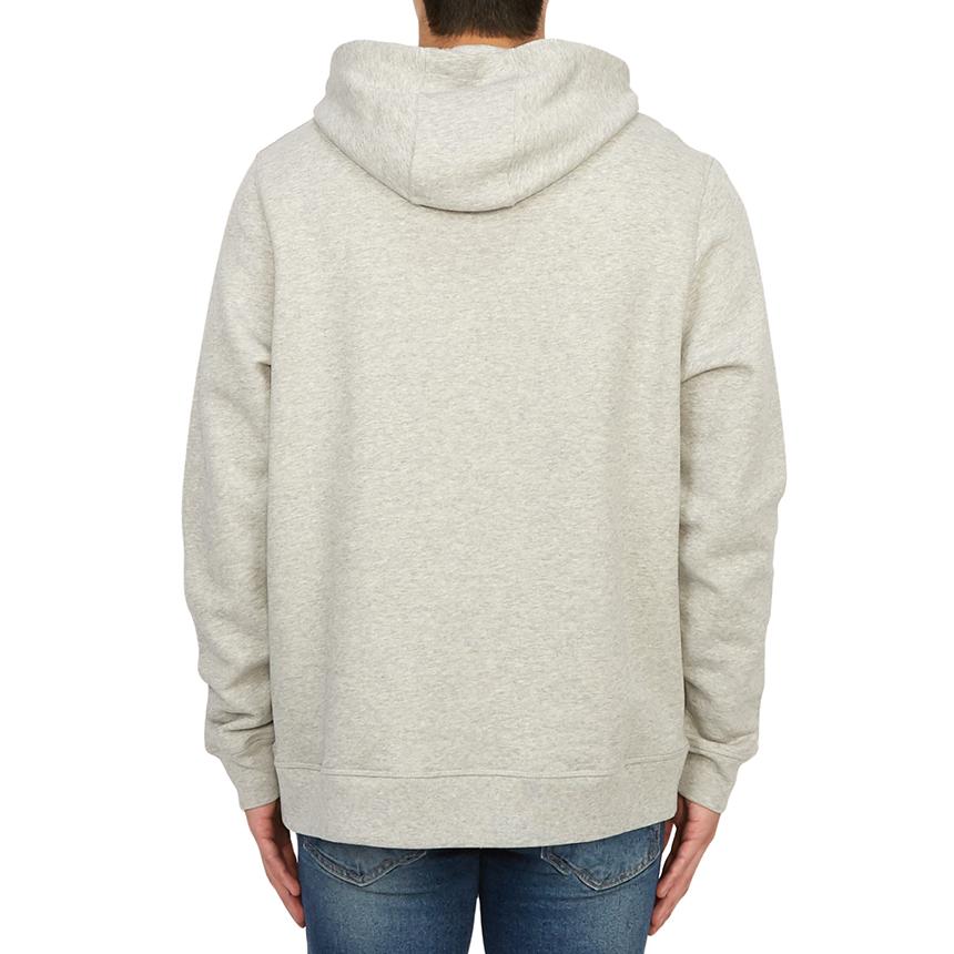 Maison Kitsune Barber Collaboration Fleece Hoodie Unisex Gray