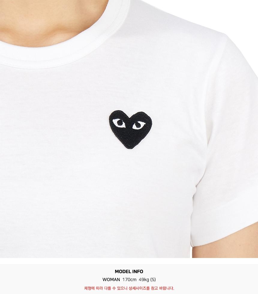Comme des Garcons Black Heart Logo Women’s Short-Sleeve T-Shirt AZ T063 051 2
