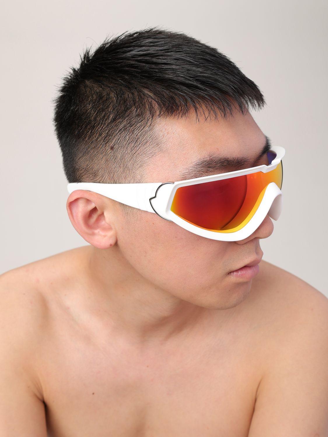 Moncler Gray Acetate Square Sunglasses
