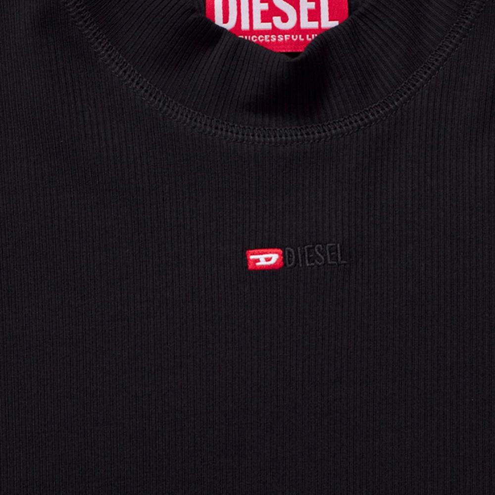 DIESEL Micro Logo Tank Top Black Cotton Sleeveless Women’s