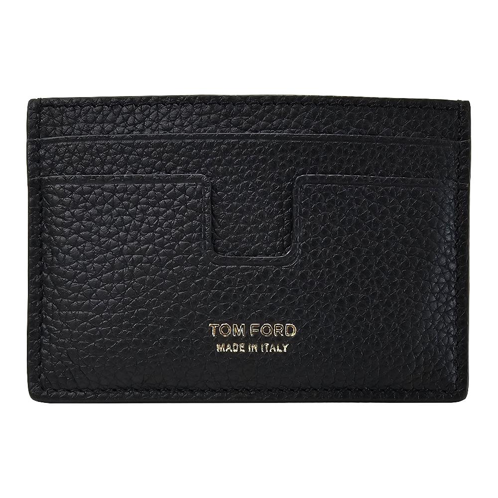 TOM FORD Logo Leather Card Holder Wallet