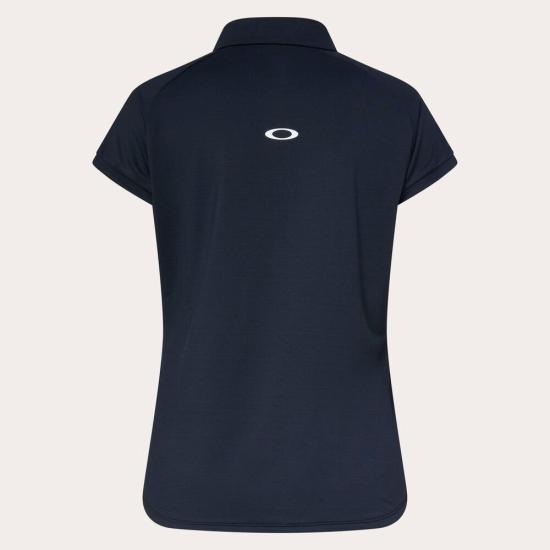 OAKLEY Pitch Black Short Sleeve Polo Shirt for Women