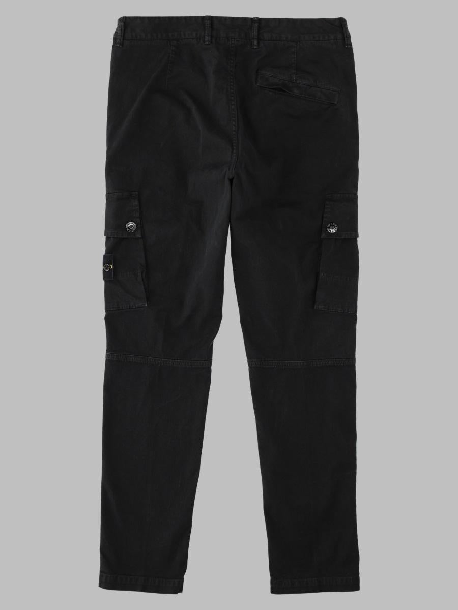 STONE ISLAND Black Wool-Blend Tailored Suit Pants