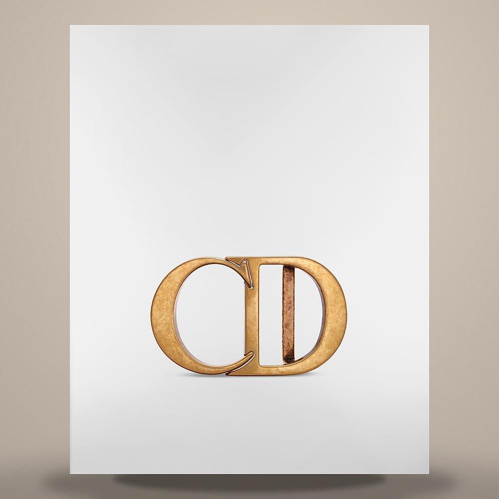 DIOR CD Icon Belt Antique Gold Finish Brass 35mm 4912OAMET H13K