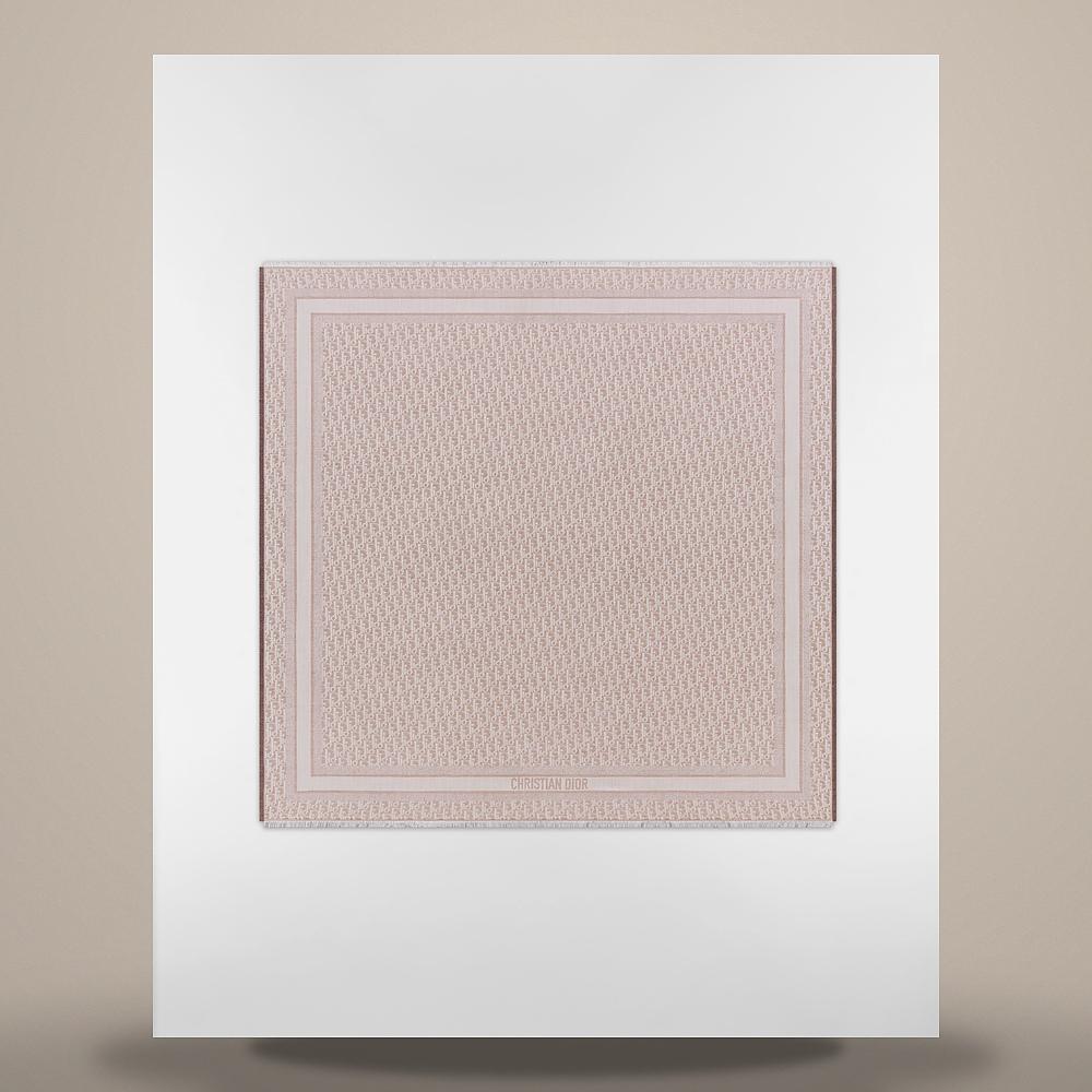 DIOR Oblique Rose des Vents Silk Wool Cashmere Scarf