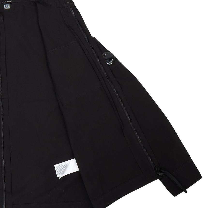 CP Company Men’s Overshirt Jacket Black Cotton Ripstop Jacket