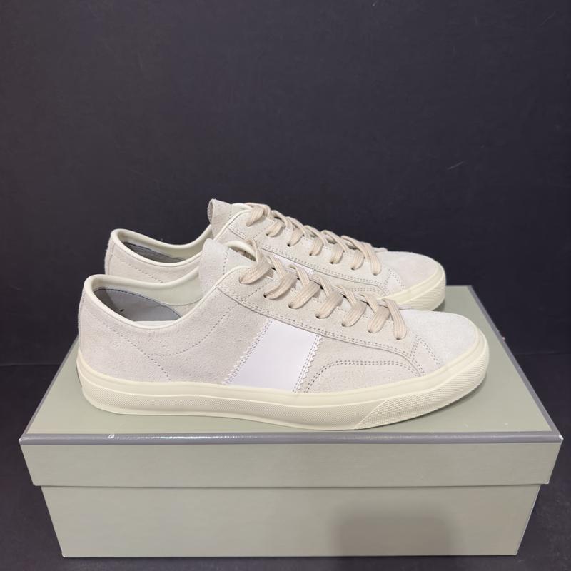 TOM FORD Suede Cambridge Sneakers Marmo Low-Top Men’s