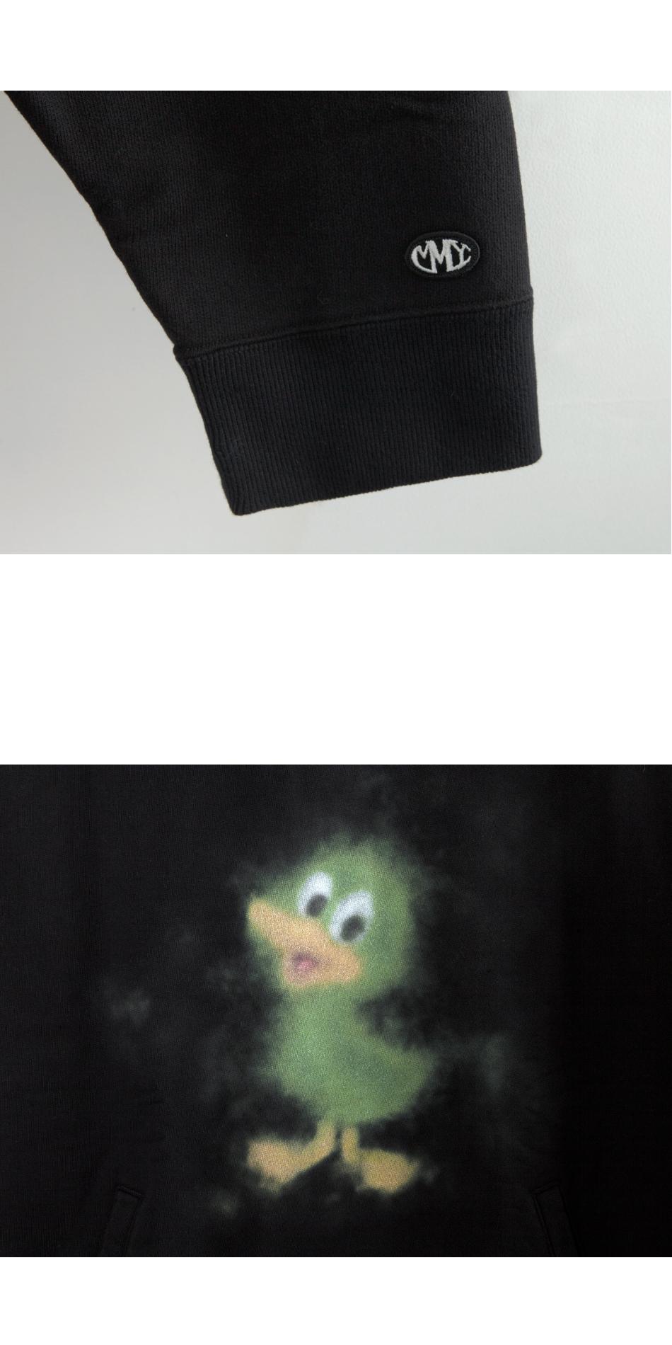 Maison Mihara Yasuhiro Black DUCK Print Hoodie Sweater for Men