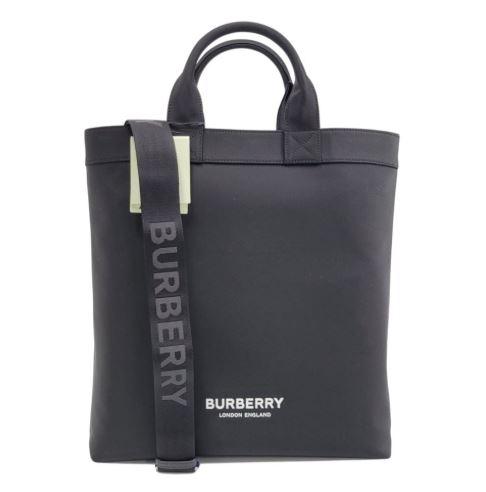 BURBERRY Logo Print Aithy Tote Bag Black