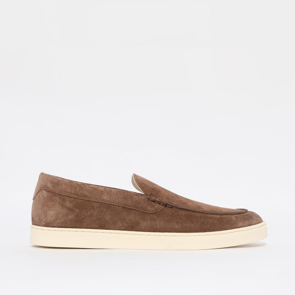 Brunello Cucinelli Suede Loafers with Back Logo Men’s MZUHVSP335 C7959