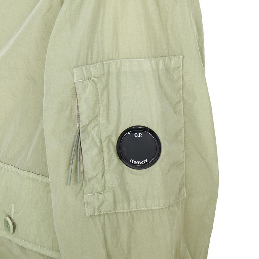 CP Company Men’s Bomber Jacket Green Nylon Zip-Up