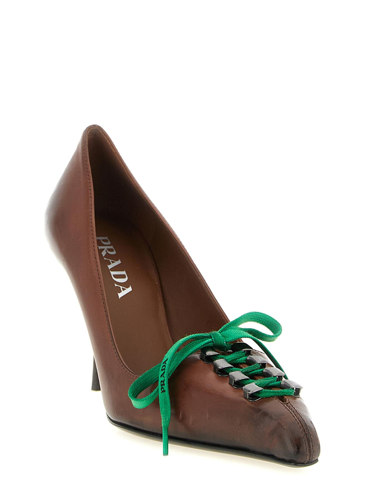 PRADA Patent Leather Mary Jane Pumps Black Women’s Heels