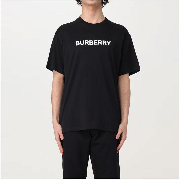 BURBERRY Logo Print Oversize T-Shirt Black Men’s