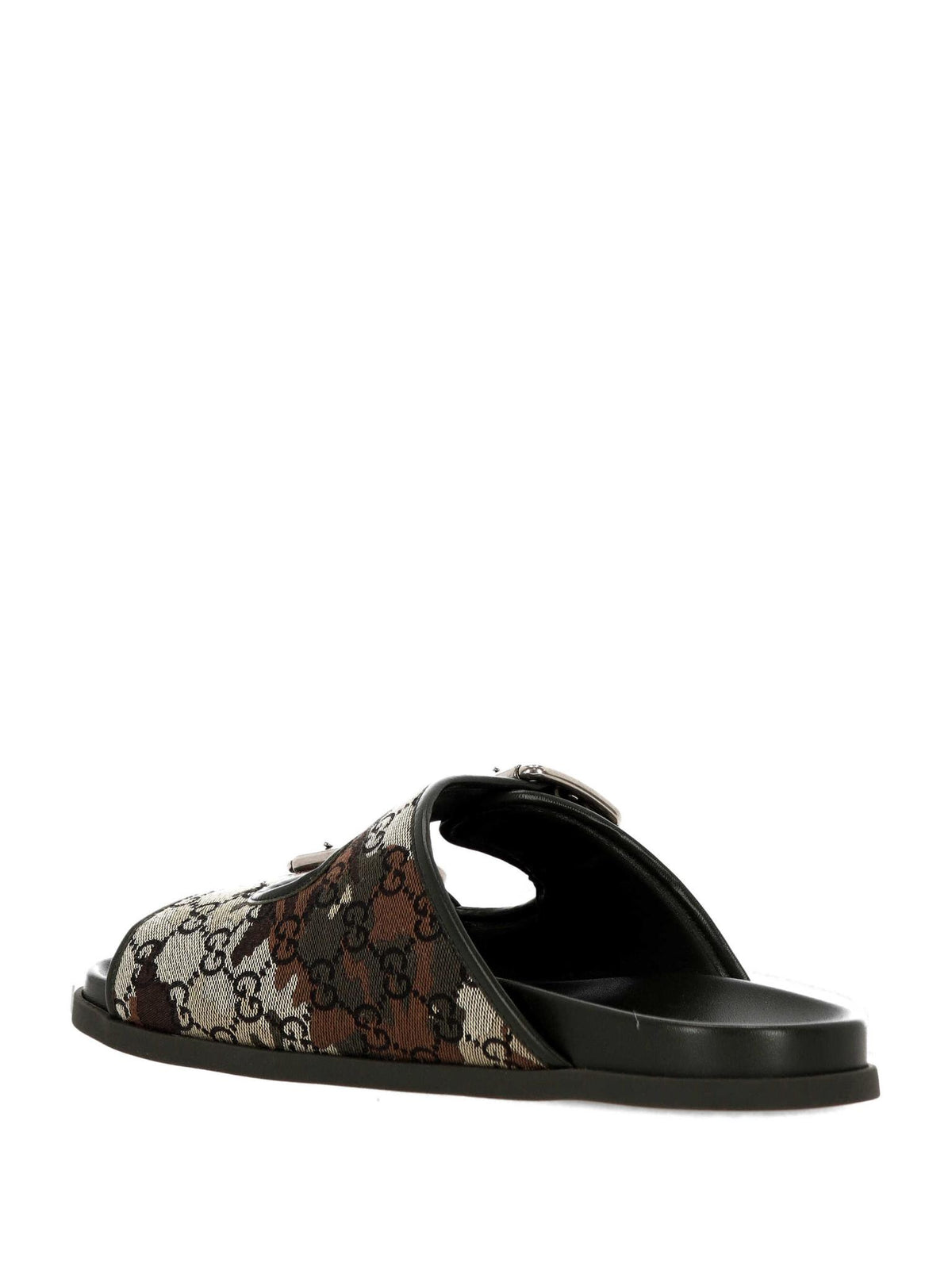 GUCCI Leather Sandals Men’s Black Slides