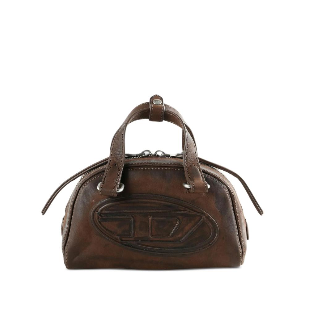 DIESEL Black Leather Shoulder Bag