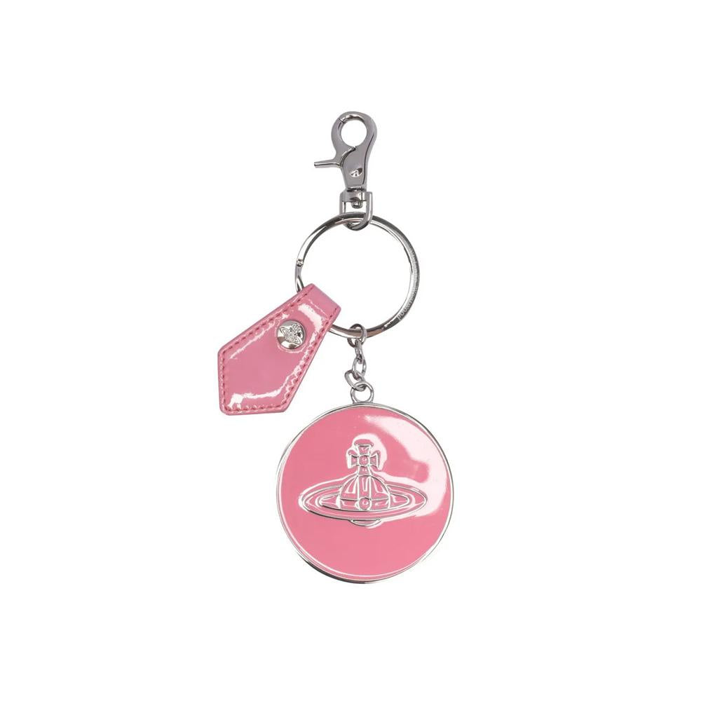 Vivienne Westwood Pink ORB Logo Mirror Keyring Accessory 8203011YW OM000G G406