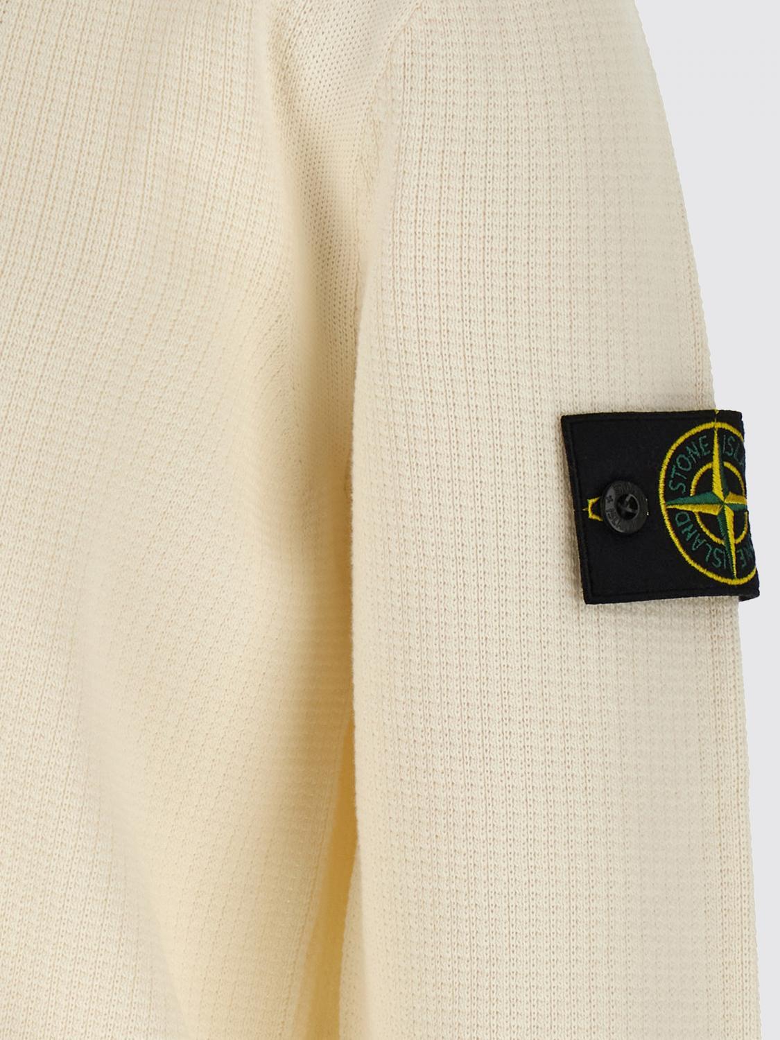 STONE ISLAND Navy Knit Short Sleeve Polo Shirt