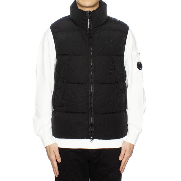 CP Company Logo Chrome-R Padded Down Vest Black Men’s