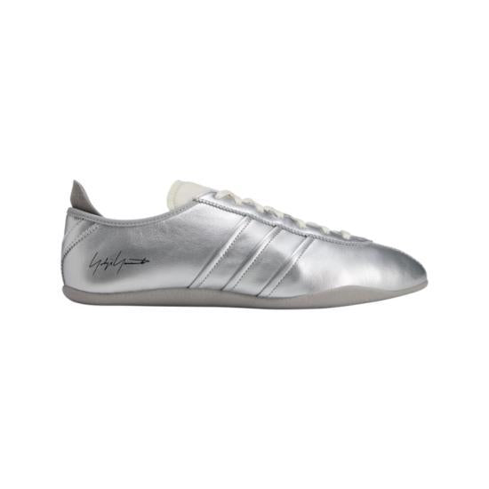 Y-3 Black/White Leather Mesh Sneakers YY3U261PSSN064SV SILVER MET DOM