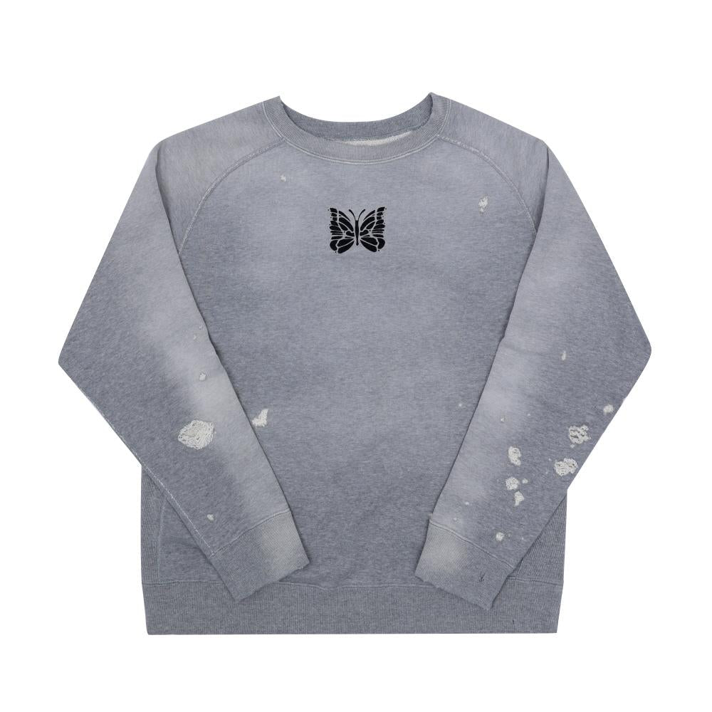 NEEDLES Cotton French Terry Deconstructed Men’s Sweatshirt RW336 AHGrey