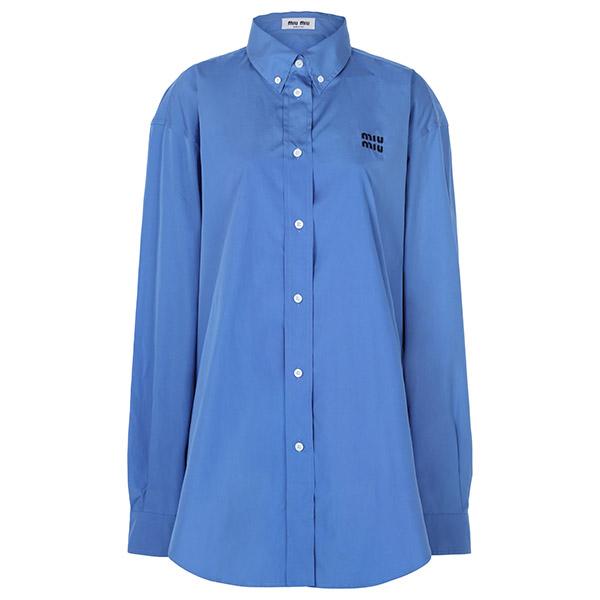 Miu Miu Periwinkle Blue Poplin Shirt Women’s