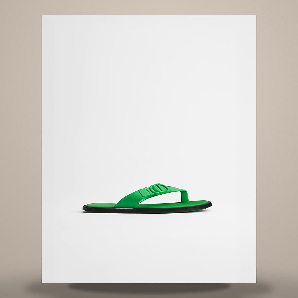 DIOR Dway Ravage Green Rubber Platform Sandals 3SA152ACG H675