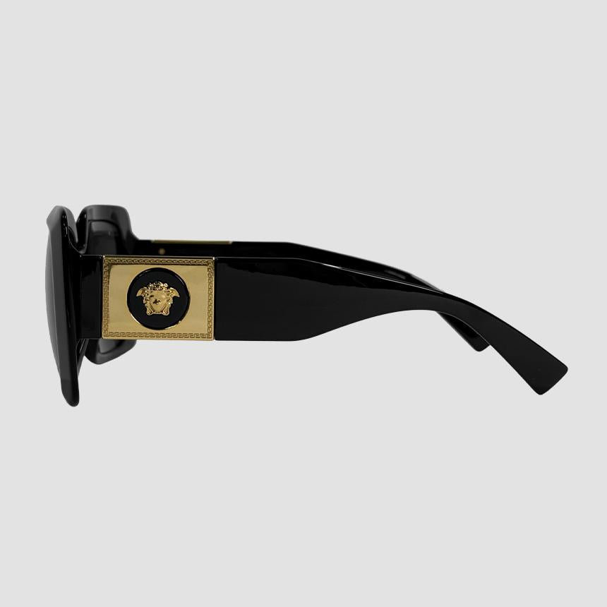 Versace Square Frame Acetate Sunglasses Medusa Detailing VE4405 GB1 87 54