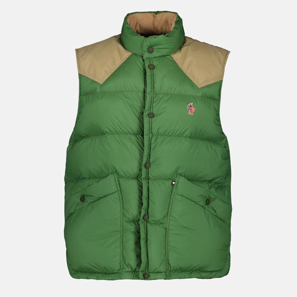 Moncler Veny Down Puffer Vest Navy Men's Outerwear