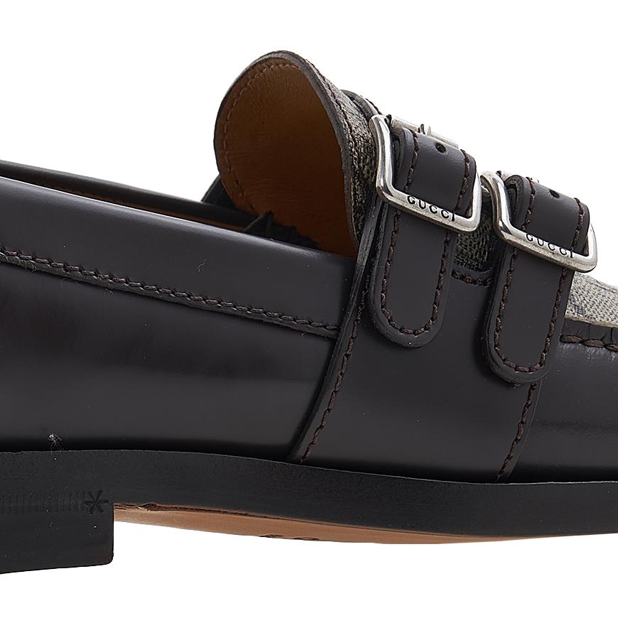 GUCCI Men’s GG Buckle Loafers 762312 17X30 2143