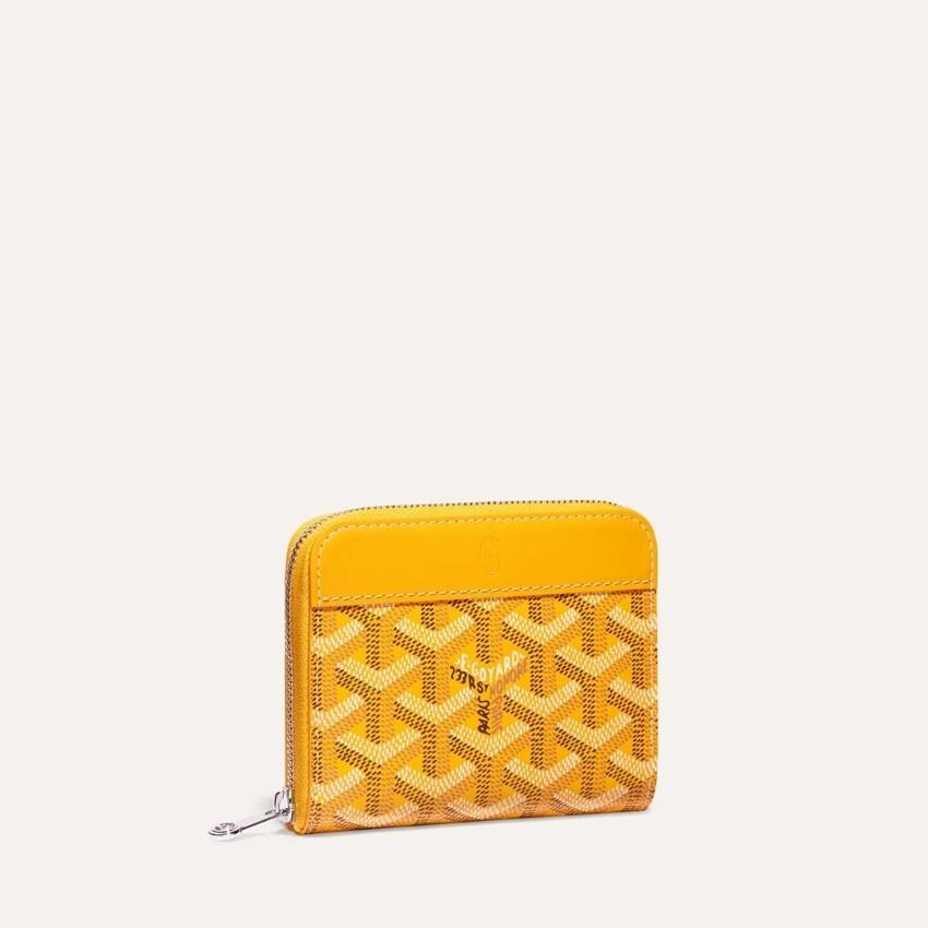 GOYARD Yellow Matignon PM Card Holder Wallet for Women MATIGNPMLTY08 CL08P