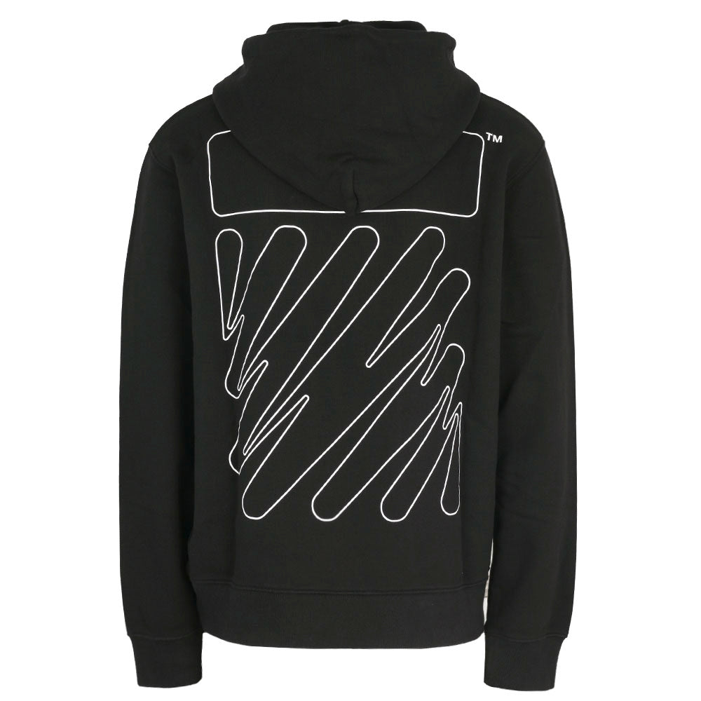 OFF WHITE Men's Logo Pullover Hoodie OMBB097F22FLE015 1001