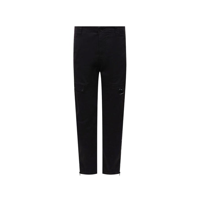 CP Company Black Lens Badge Zip Cargo Pants