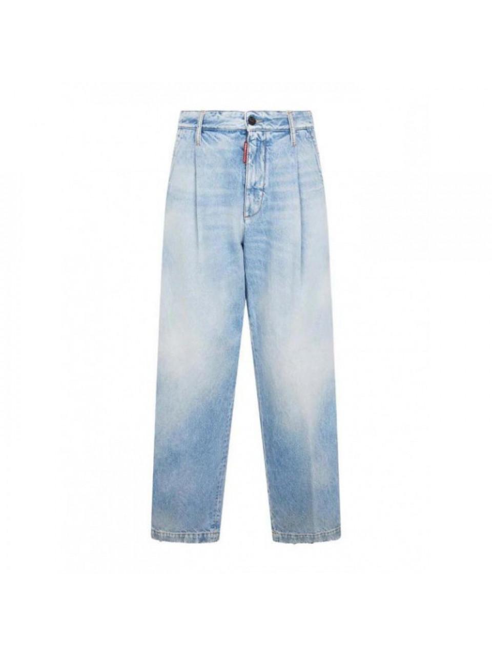 Dsquared2 Light Clean Wash One-Pleat Denim Pants S71KB0777 S30839 470