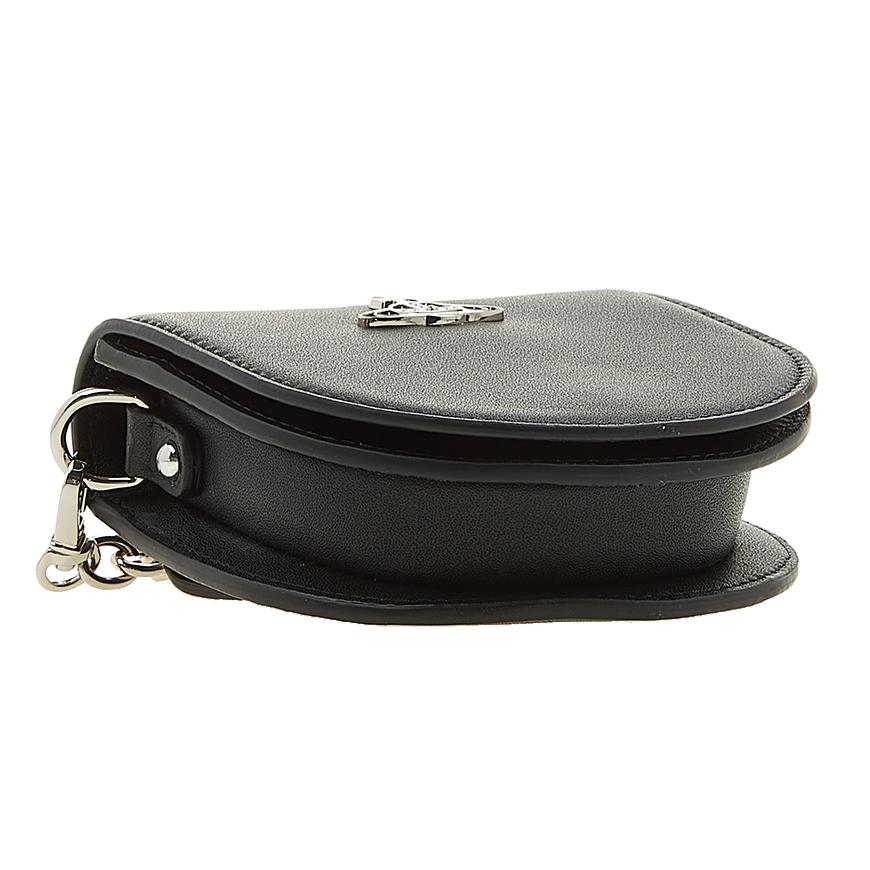 Vivienne Westwood Smooth Leather Nano Saddle Crossbody Bag Black