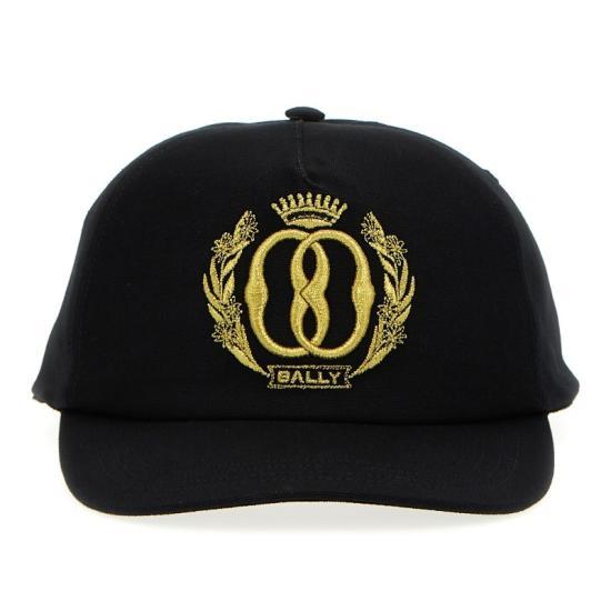 BALLY Cotton Baseball Cap Black MHA01 BCO057 U901