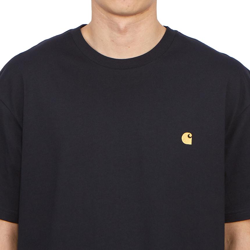 Carhartt Chase Men’s Short Sleeve T-Shirt Black Cotton
