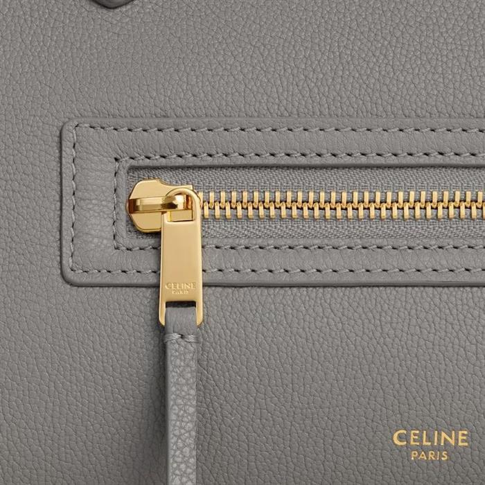 CELINE Luggage Tote Grain Calfskin Leather Handbag