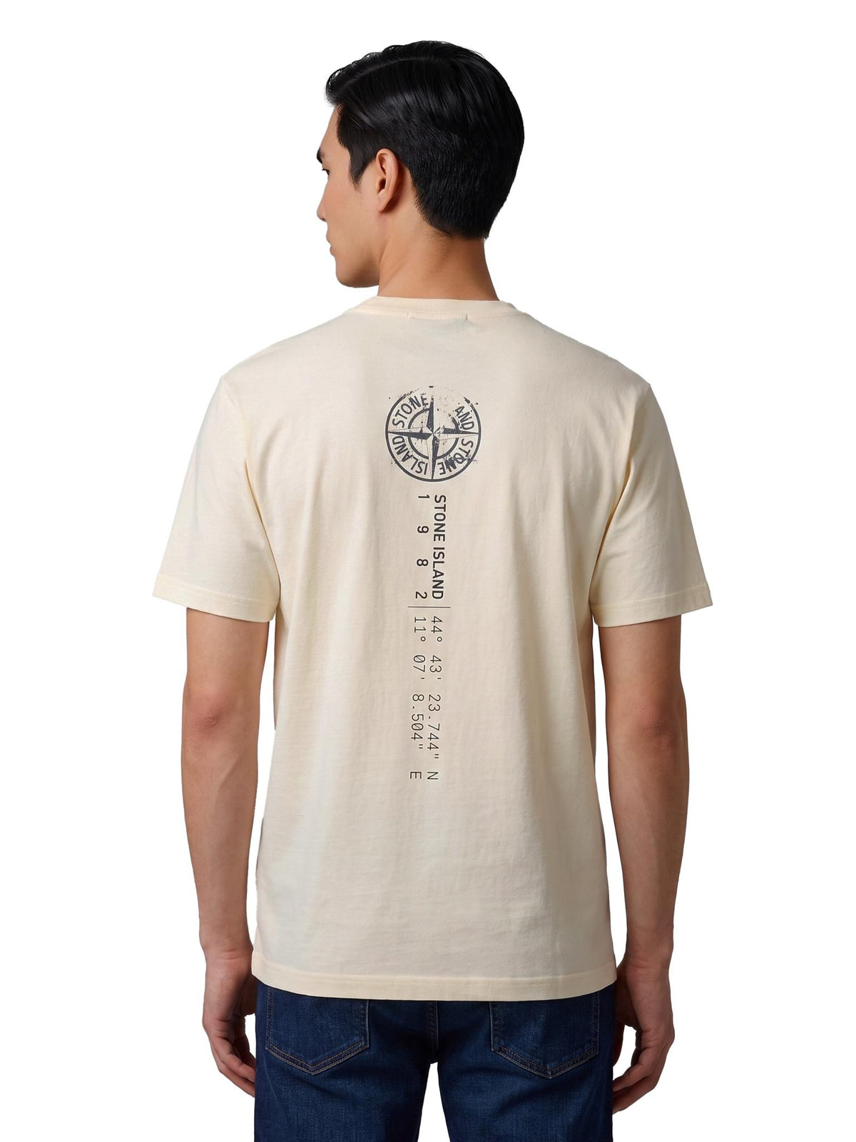STONE ISLAND Short Sleeve Cotton T-Shirt Navy Men