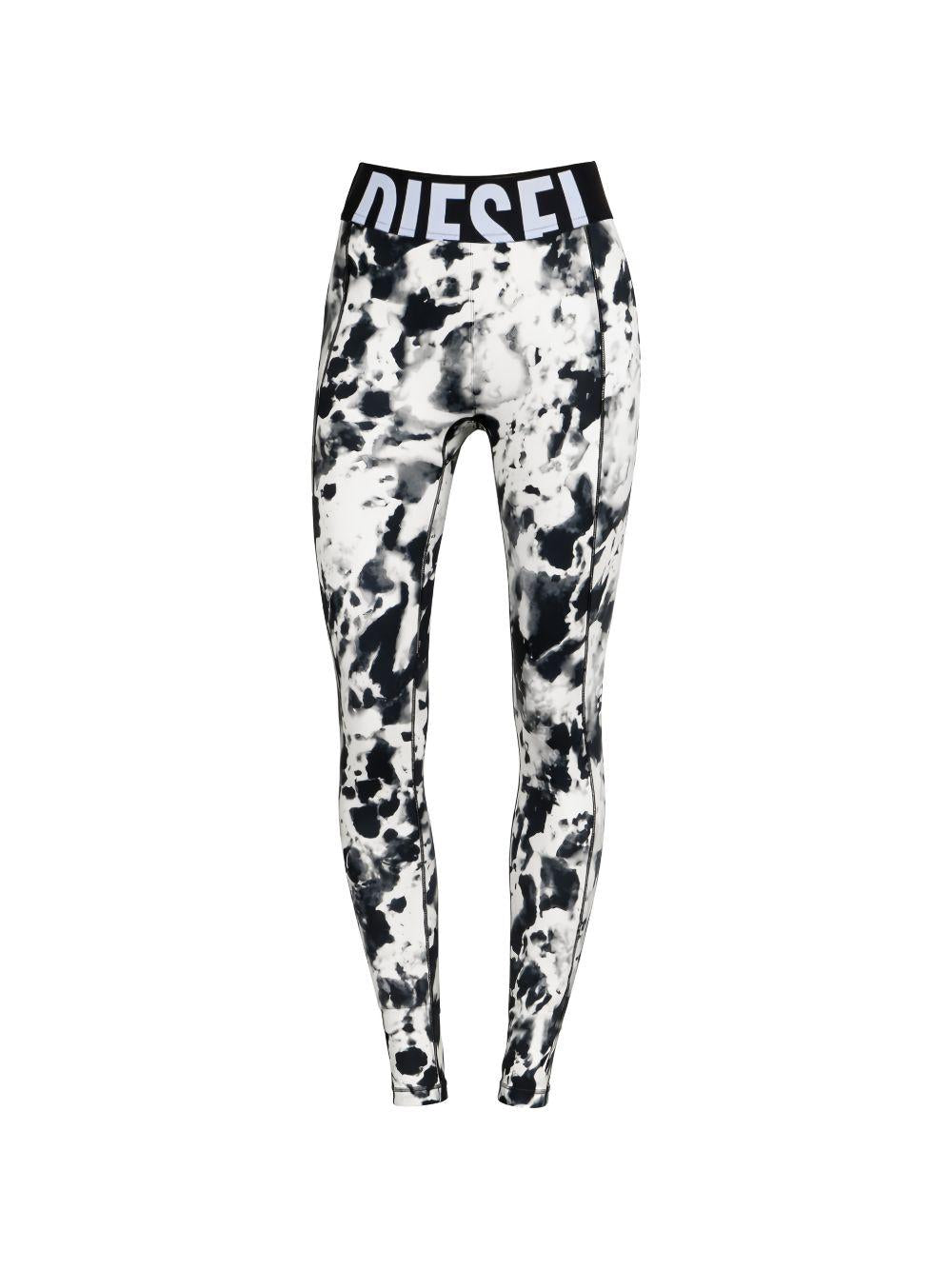 DIESEL Black High-Waist Stretch Leggings Women’s Pants